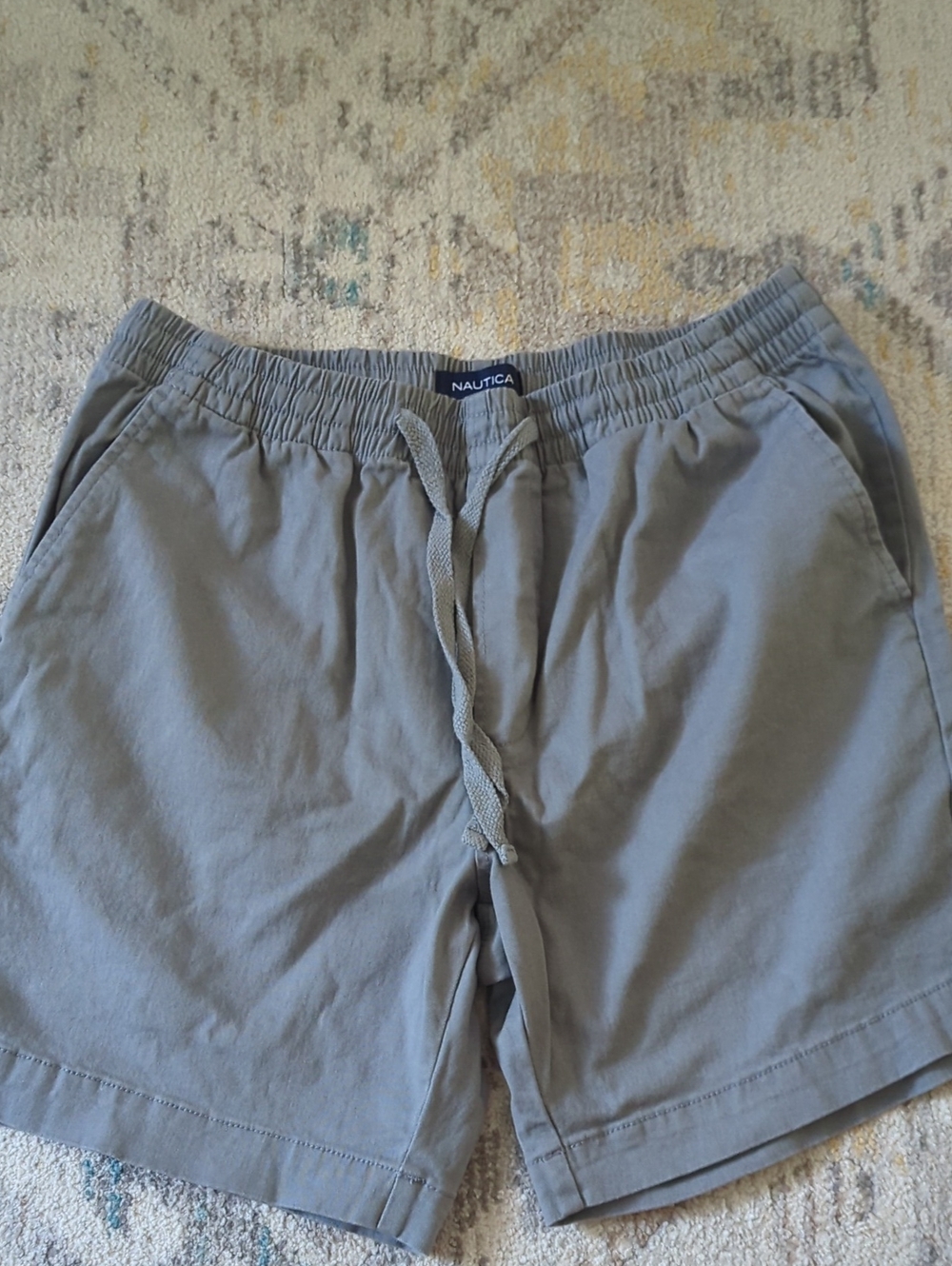 Nautica Men's Slate Gray Drawstring Athletic Shorts